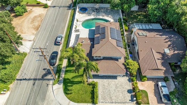 23500 Lloyd Houghton Pl, Newhall, CA 91321 - aerial view of a pool