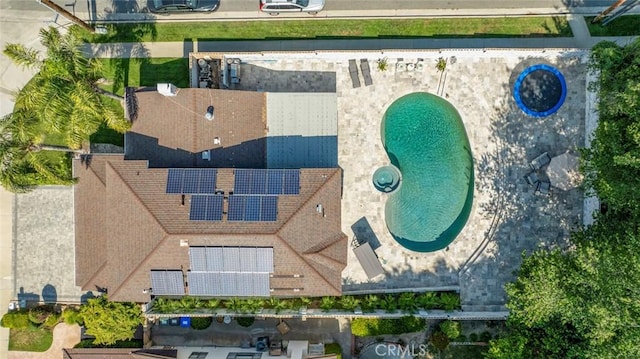 23500 Lloyd Houghton Pl, Newhall, CA 91321 - drone / aerial view of a pool area