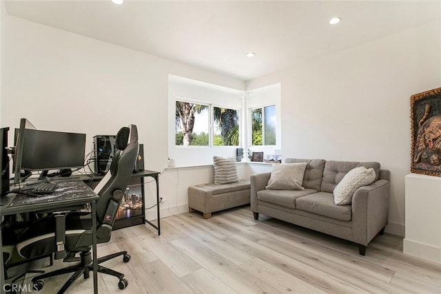 23500 Lloyd Houghton Pl, Newhall, CA 91321 - office space with light wood-type flooring and recessed lighting