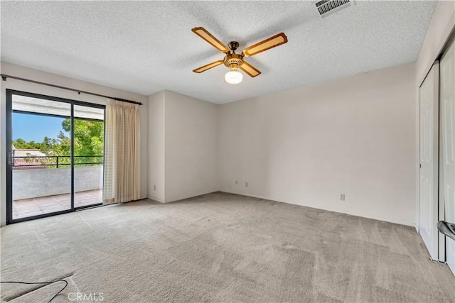 204 Hawk Ln, Palmdale, CA 93551 - carpeted spare room featuring ceiling fan and a textured ceiling