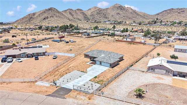 20020 Symeron Rd, Apple Valley, CA 92307 - drone / aerial view of a mountain backdrop and a desert landscape