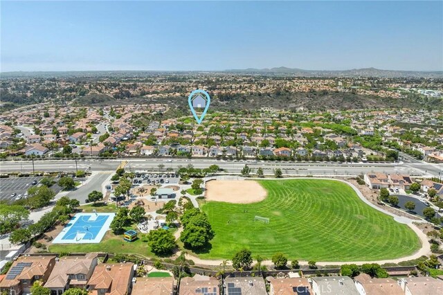 967 Strawberry Creek St, Chula Vista, CA 91913 - aerial view of property and surrounding area featuring mountains and nearby suburban area