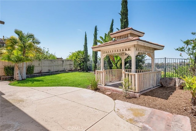 967 Strawberry Creek St, Chula Vista, CA 91913 - fenced backyard with a gazebo and a patio area