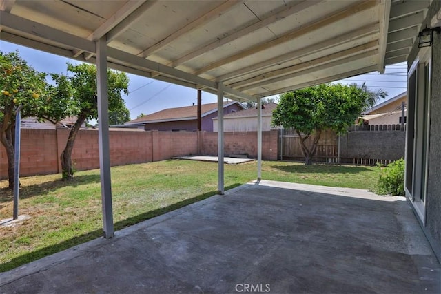 5021 Harbor St, Commerce, CA 90040 - fenced backyard with a patio