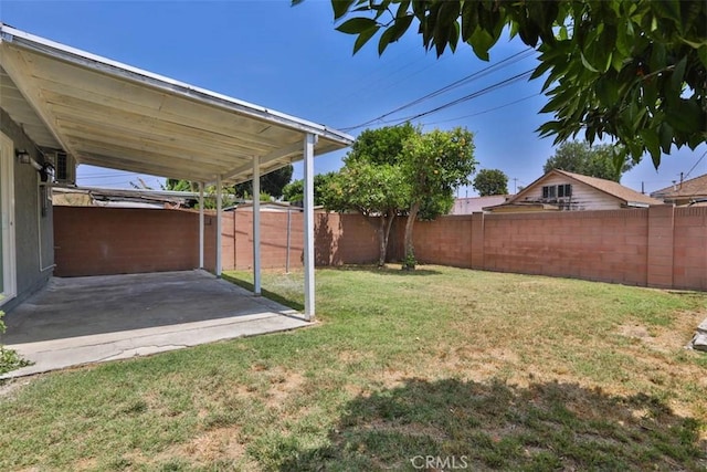 5021 Harbor St, Commerce, CA 90040 - fenced backyard featuring a patio area