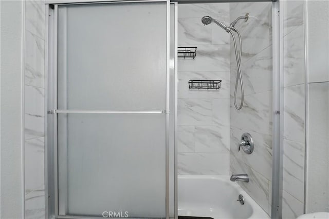 1657 E Kingsley Ave Unit B, Pomona, CA 91767 - full bathroom featuring bath / shower combo with glass door and toilet