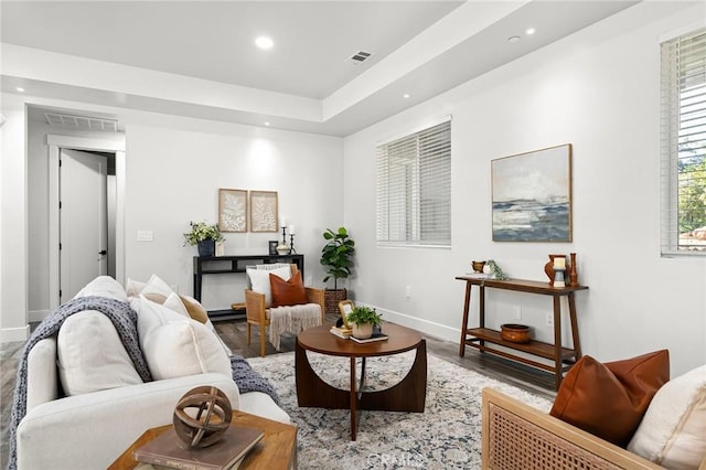 1340 Jeannie Ln, Paradise, CA 95969 - living room featuring wood finished floors and recessed lighting