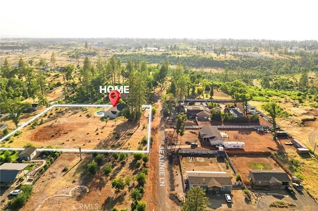 1340 Jeannie Ln, Paradise, CA 95969 - aerial view of property's location featuring property parcel outlined