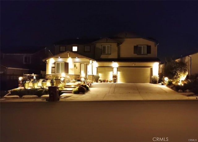 28667 Clearview St, Murrieta, CA 92563 - view of front of property featuring an attached garage, concrete driveway, and stucco siding