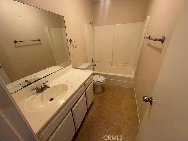 1848 Horizon Ln, Lancaster, CA 93535 - full bath featuring vanity, tile patterned floors, and  shower combination