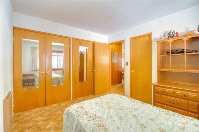 960 Snowbird Rd, Wrightwood, CA 92397 - bedroom featuring french doors and radiator