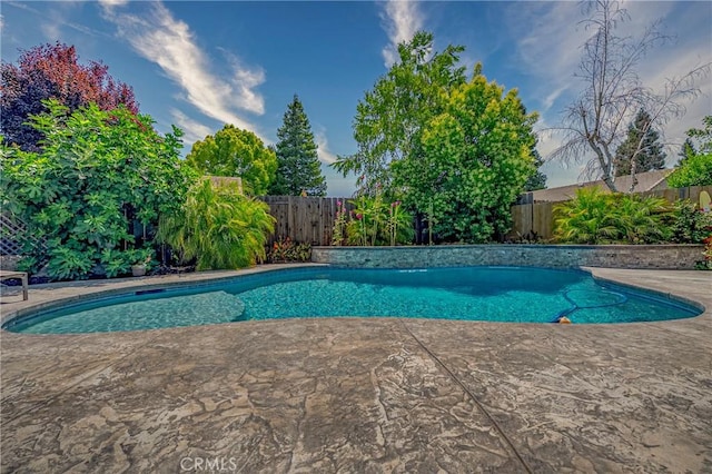 3486 Cascade Creek Ave, Merced, CA 95340 - view of pool featuring a fenced backyard and a patio