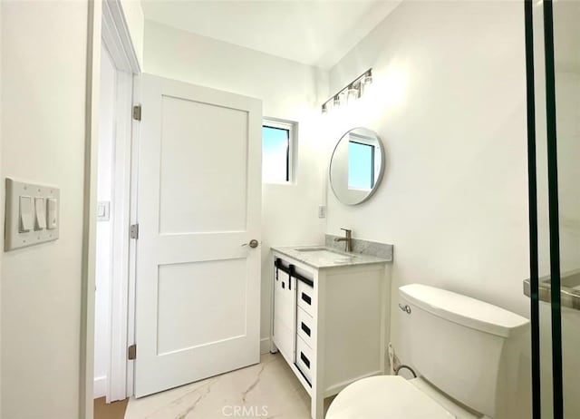 624 W 38th St, San Pedro, CA 90731 - bathroom with vanity and marble finish flooring
