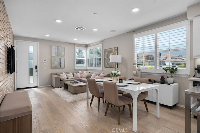 10554 Cannon Dr, Rancho Cucamonga, CA 91730 - dining room featuring light wood-type flooring and recessed lighting