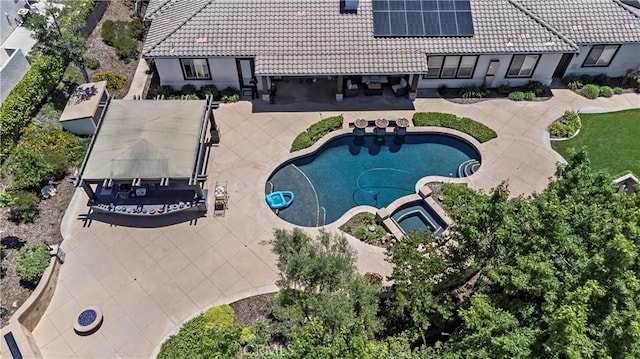 949 Moody Pl, Claremont, CA 91711 - view of swimming pool featuring a patio and a pool with connected hot tub