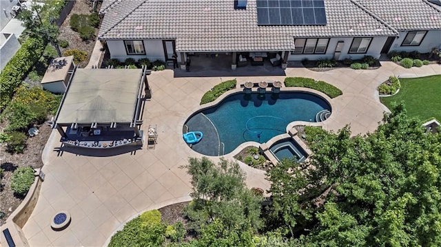 949 Moody Pl, Claremont, CA 91711 - view of pool featuring a patio area and a pool with connected hot tub