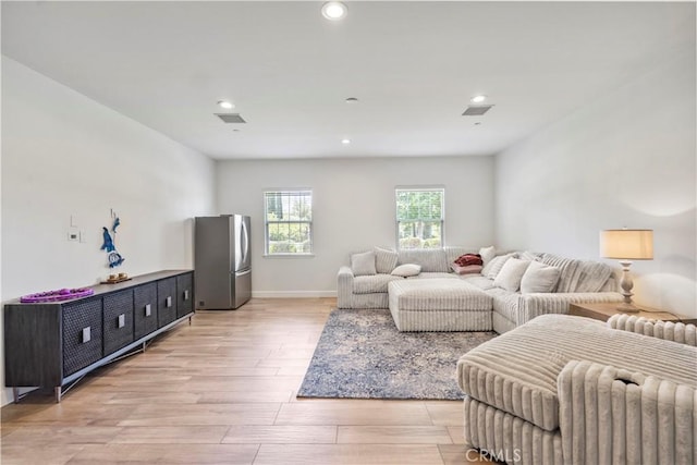 949 Moody Pl, Claremont, CA 91711 - living area featuring light wood-type flooring and recessed lighting