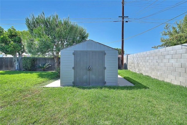 17109 E Orkney St, Azusa, CA 91702 - view of shed featuring a fenced backyard
