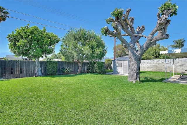 17109 E Orkney St, Azusa, CA 91702 - fenced backyard featuring a storage unit