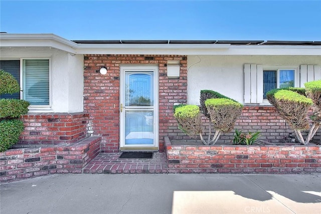 17109 E Orkney St, Azusa, CA 91702 - doorway to property with brick siding and stucco siding