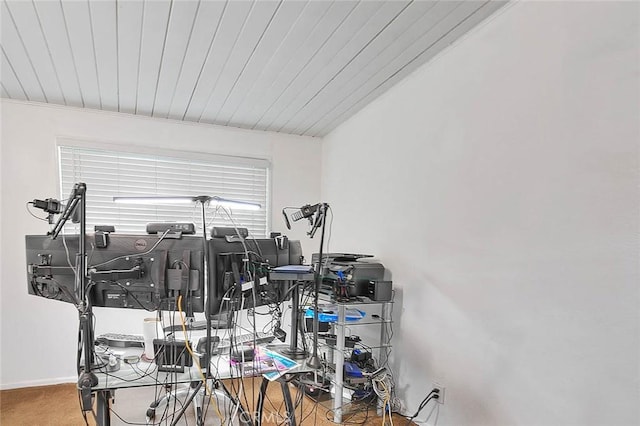 17109 E Orkney St, Azusa, CA 91702 - exercise area with baseboards and wood ceiling