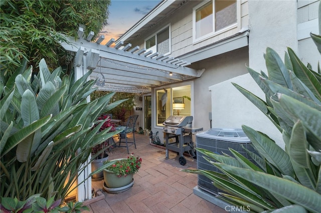 56 Ashbrook, Irvine, CA 92604 - view of patio / terrace featuring a pergola and grilling area