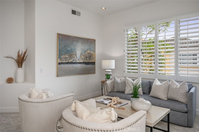 1501 Reggio Aisle, Irvine, CA 92606 - carpeted living area featuring baseboards and recessed lighting