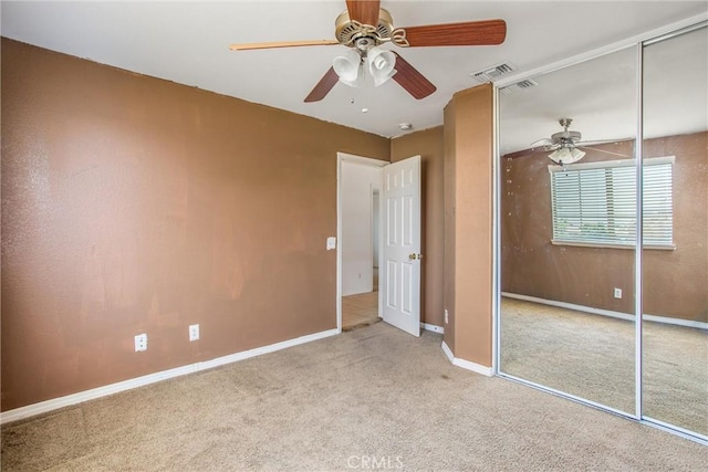 1802 Pummelo Dr, Redlands, CA 92374 - unfurnished bedroom featuring a closet, carpet, and a ceiling fan