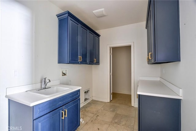 45118 Riverstone Ct, Temecula, CA 92592 - laundry room featuring hookup for a washing machine and cabinet space