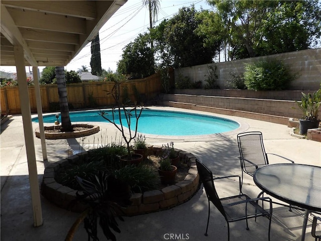 18735 Knapp St, Northridge, CA 91324 - view of pool featuring a fenced backyard and a patio