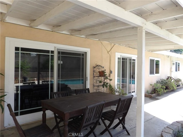 18735 Knapp St, Northridge, CA 91324 - view of patio / terrace featuring outdoor dining area