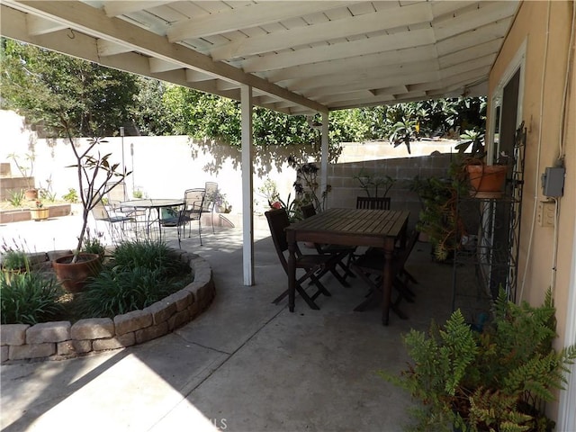 18735 Knapp St, Northridge, CA 91324 - view of patio / terrace with outdoor dining area