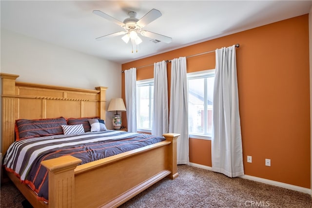 42768 El Calamar Rd, Temecula, CA 92590 - carpeted bedroom with ceiling fan and baseboards