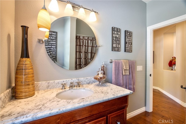 42768 El Calamar Rd, Temecula, CA 92590 - full bath featuring vanity and wood finished floors