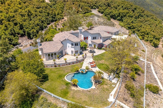 42768 El Calamar Rd, Temecula, CA 92590 - aerial view of property and surrounding area featuring a pool area