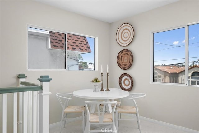 1715 Stanford Ave, Redondo Beach, CA 90278 - carpeted dining room featuring baseboards