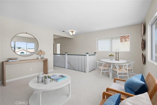 1715 Stanford Ave, Redondo Beach, CA 90278 - living area featuring carpet floors and healthy amount of natural light