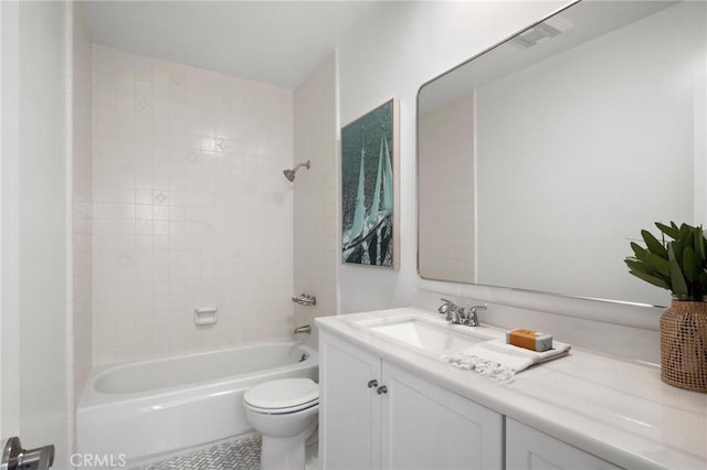 1715 Stanford Ave, Redondo Beach, CA 90278 - full bathroom featuring vanity, bathing tub / shower combination, and tile patterned flooring
