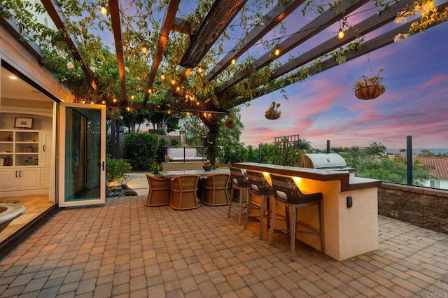 7691 Circulo Sequoia, Carlsbad, CA 92009 - view of patio / terrace with area for grilling and a pergola
