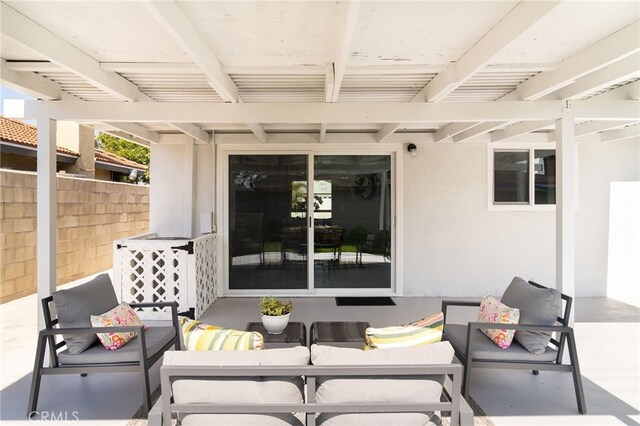 2406 S Pacific Ave, Santa Ana, CA 92704 - view of patio / terrace with outdoor lounge area