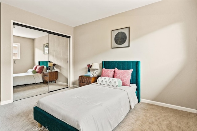 2406 S Pacific Ave, Santa Ana, CA 92704 - carpeted bedroom with baseboards and a closet