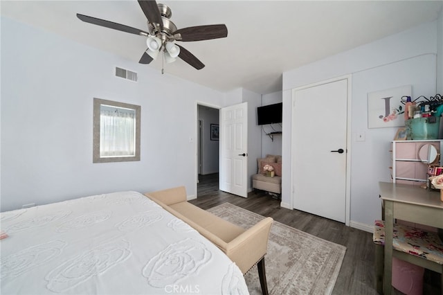 3051 Knollwood Ave, La Verne, CA 91750 - bedroom with wood finished floors and a ceiling fan