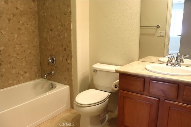 1573 Maple Valley St, Manteca, CA 95336 - full bath featuring vanity, shower / washtub combination, and tile patterned flooring