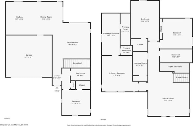 140 Unity Ln, San Marcos, CA 92078 - view of property floor plan