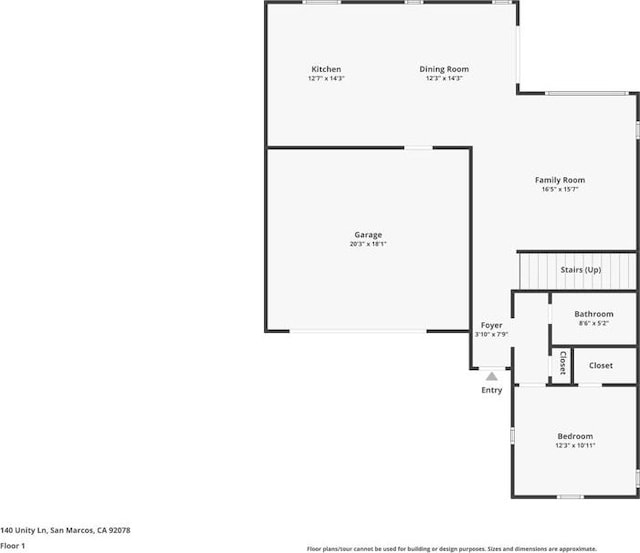 140 Unity Ln, San Marcos, CA 92078 - view of floor plan / room layout