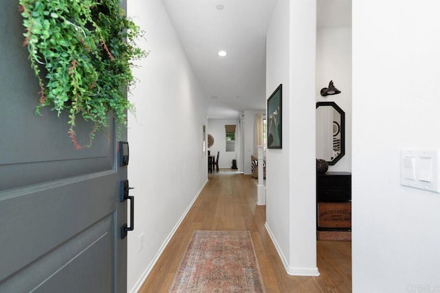 140 Unity Ln, San Marcos, CA 92078 - hall with wood finished floors and recessed lighting