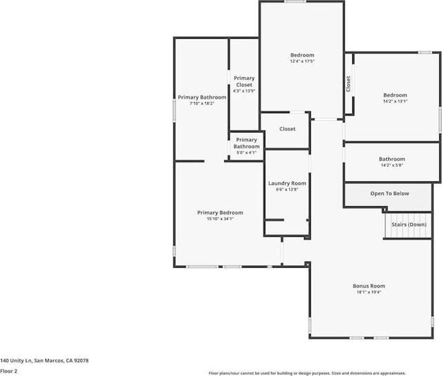 140 Unity Ln, San Marcos, CA 92078 - view of property floor plan