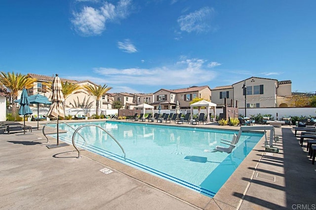140 Unity Ln, San Marcos, CA 92078 - community pool with a residential view and a patio