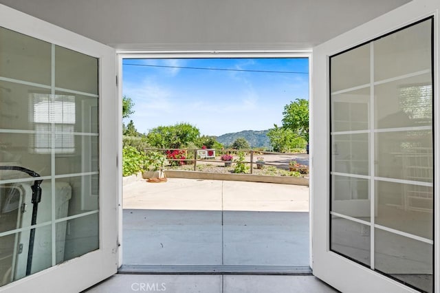 2645 Apple Ln, Julian, CA 92036 - doorway to outside with a mountain view