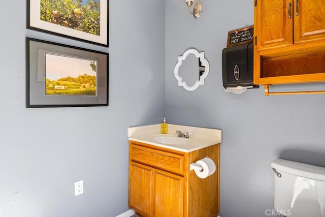 2645 Apple Ln, Julian, CA 92036 - half bathroom with vanity and toilet